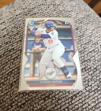2023 Bowman Chrome Baseball Yunior Garcia 1st BCP-142 Los Angeles Dodgers