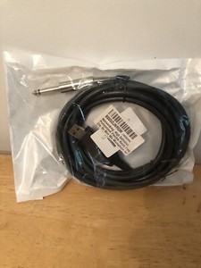 10ft Guitar Bass USB Jack Link Connection Cable Straight Plug