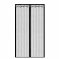 Heavy Duty Magnetic Fiberglass Screen Door with Reinforced Mesh - Fits Door Size