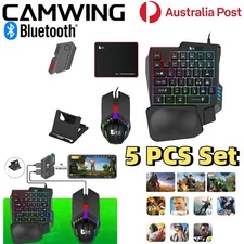 CAMWING 5PCS Gaming Converter Wired Game Adapter Keyboard Mouse Set Bluetooth