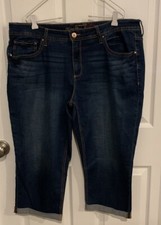 Faded Glory Jeans - Dark Wash Capri - 18