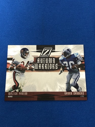 2005 Donruss Zenith Autumn Warriors Walter Payton & Barry Sanders #AW2 - Bild 4 von 5