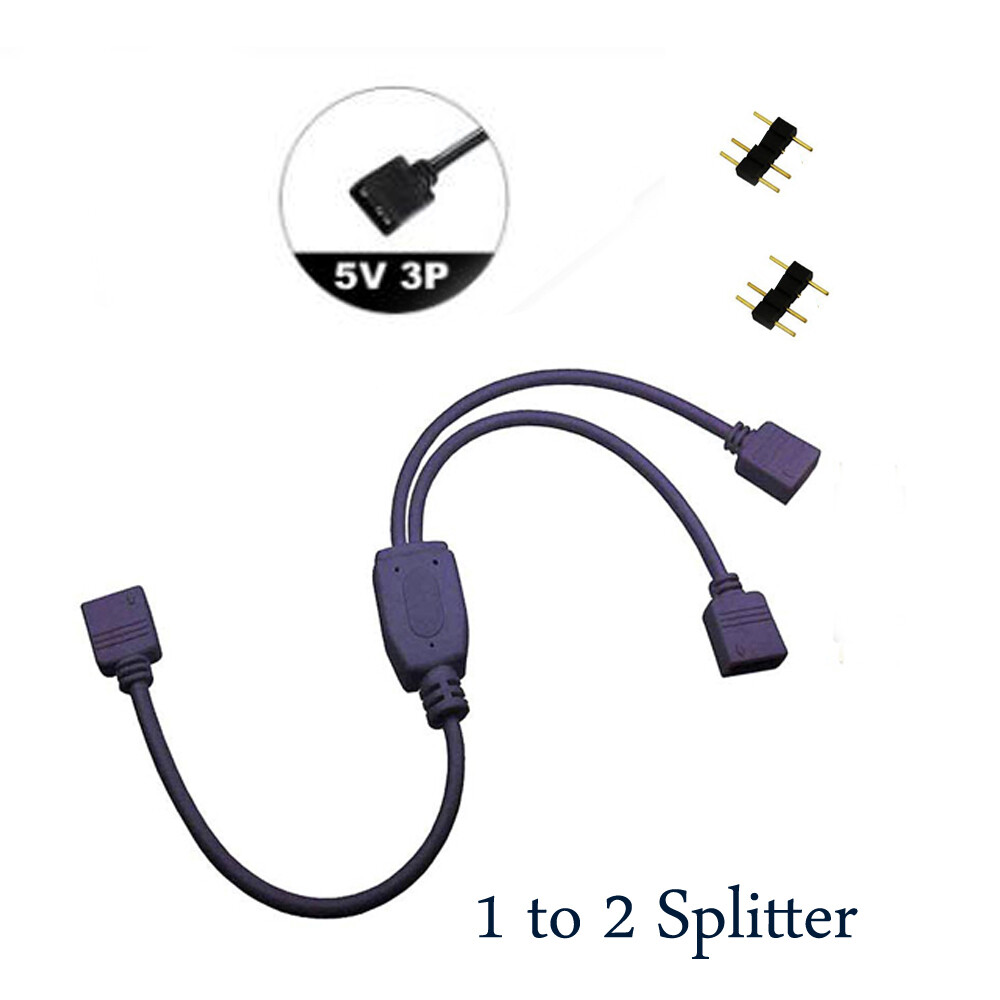 Cavo Splitter ARGB 5V 1 A 2 - Estensione 3 Pin Per Ventole LED E Luci PC - Foto 4