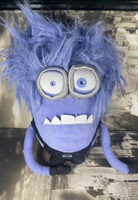 Despicable Me 2 Purple Evil Minion 12 Zoll Plüschtier Brandneu mit Etikett.