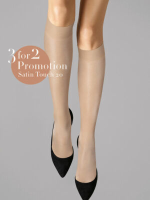 Wolford Satin Touch 20 Knee-Highs Set 3er Pack Multipack (3 Paar)