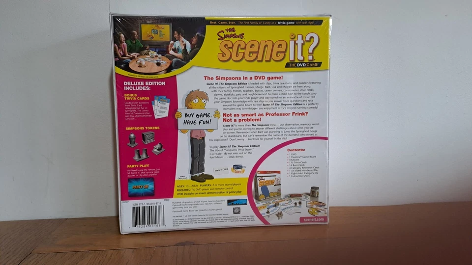 THE SIMPSONS - SCENE IT? DELUXE THE DVD TRIVIA GAME - Factory sealed! NEW! 2009 - Image 4 of 4