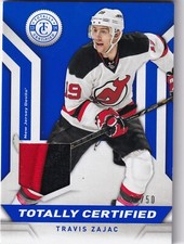 2013-14 Totally Certified Jerseys Prime Blue #TCTZ Travis Zajac 20/50