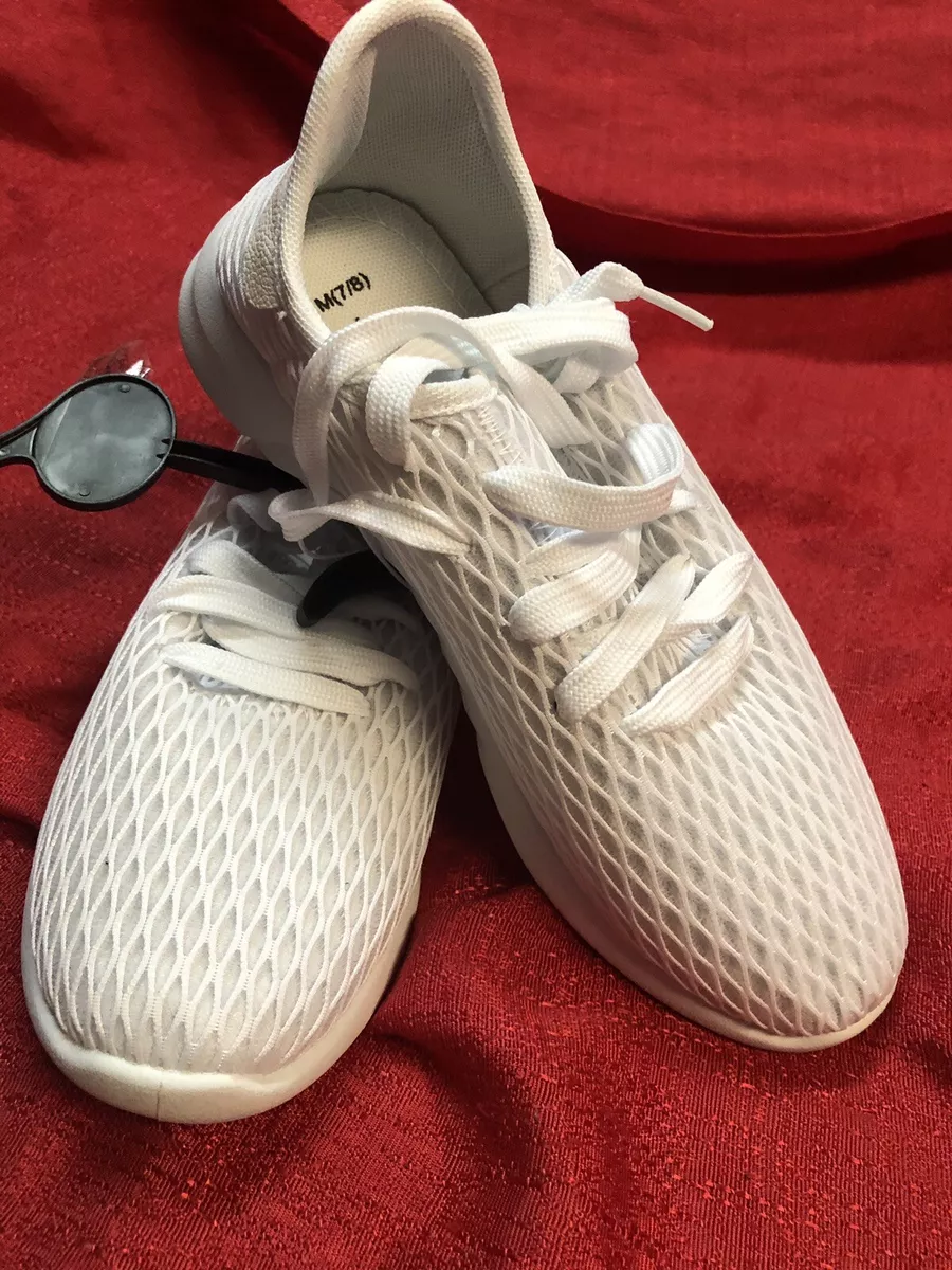 White mesh sneakers best sale womens