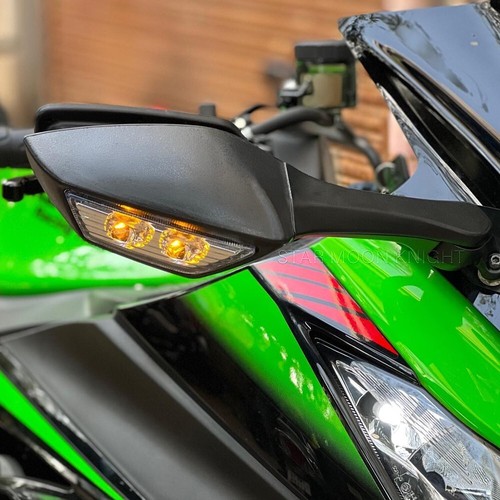 Espejo retrovisor lateral para Kawasaki EX-300 EX400 Ninja 250 300 400 500 600 650 900 SX - Imagen 6 de 11