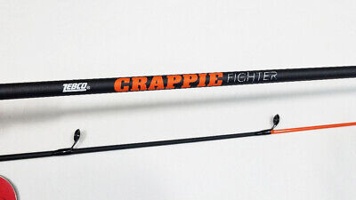 ZEBCO CRAPPIE FIGHTER 12' ROD ONLY, POLE CRFUL122LA, ORANGE/BLACK 