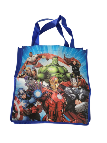 MARVEL AVENGERS REUSABLE SHOPPING TOTE TREAT BAG Hulk Iron Man, Captain America - Picture 2 of 2