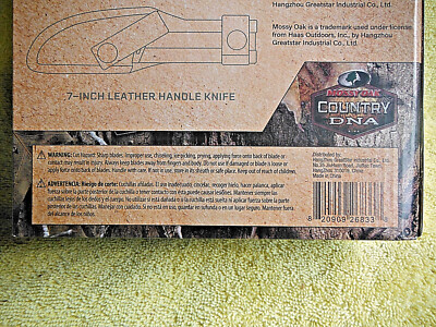 NEW! 4pk MOSSY OAK VARIETY FIXED BLADE COUNTRY DNA KNIVES GUT HOOK