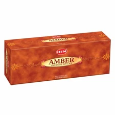 Hem Amber Incense Sticks Natural Rolled Fragrances Masala Agarbatti 120 Sticks