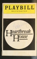 HEARTBREAK HOUSE 1984 Playbill Signed by AMY IRVING / Autographed