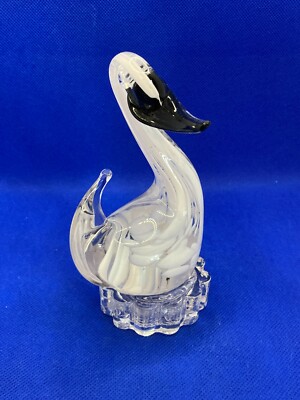 Vintage Murano Kunst Glas Stilisiert Vogel