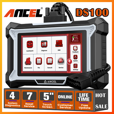 ANCEL DS100 OBD2 Scanner Check Engine Code Reader Lifetime Free Update ETS Reset