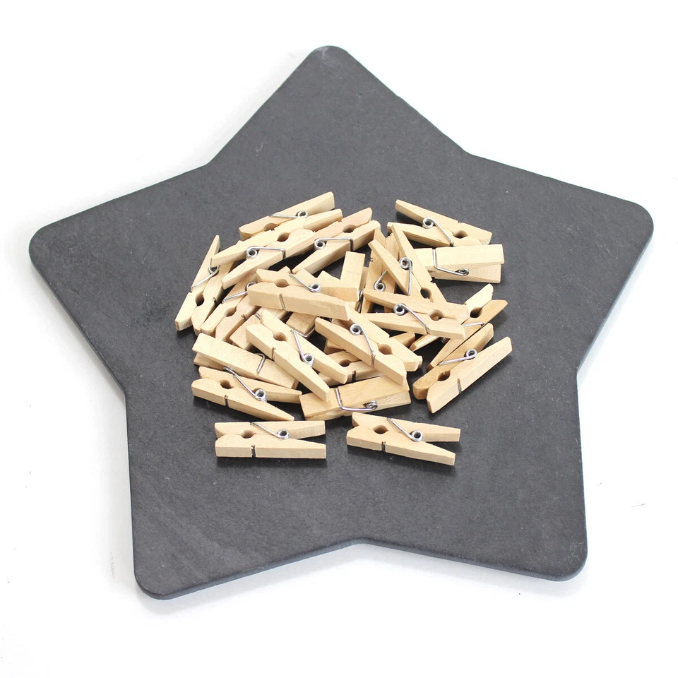 Mini Wäscheklammern DIY Basteln Holzklammern Bastelklammern 3,5cm 100 Stk. natur - Bild 2 von 4