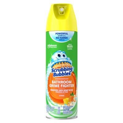 Scrubbing Bubbles Citrus Scent Bathroom Grime Cleaner 20 oz Foam Spray