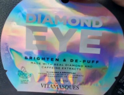 VITAMASQUES DIAMOND EYE  BRIGHTEN & DE-PUFF MADE WITH REAL DIAMOND