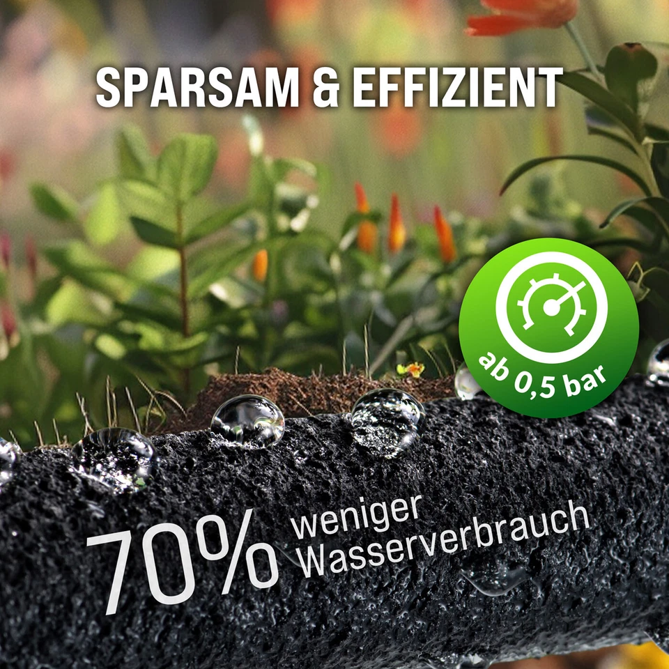 MONZANA® Perlschlauch 15m T-Verbinder Wasserstop Tropfschlauch anpassbar - Bild 3 von 4