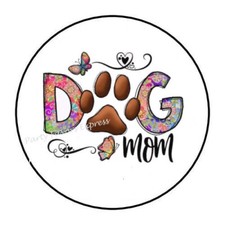 30 DOG MOM ENVELOPE SEALS LABELS PARTY FAVORS STICKERS 1.5"