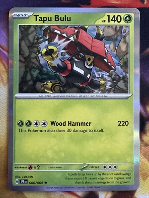 tapu bulu pokemon card Pokmon TCG: Pokemon Card Tapu Bulu AR 065/064 SV6a Night Wanderer