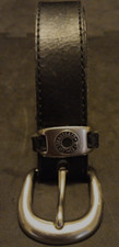 Vtg Unisex Med 27-31 Levi's Black Split Cowhide Leather Belt