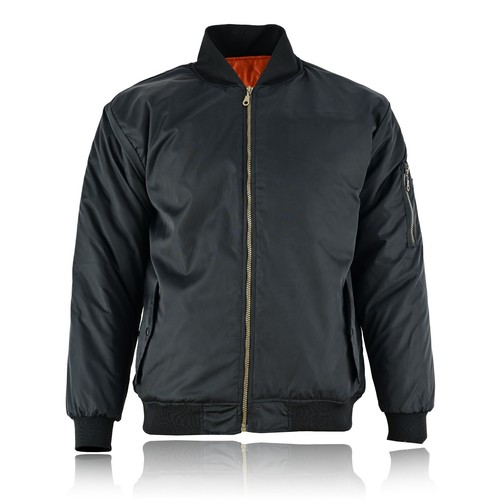 Mens MA1 Army Pilot Biker Bomber Security Fly Military Doorman Jacket Top - Picture 6 of 15