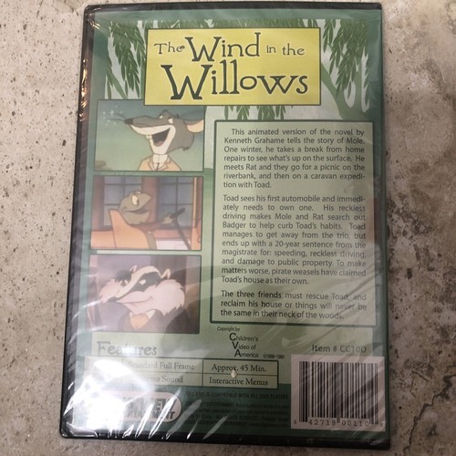 The Wind in the Willows Animated Classics Collection DVD, New Sealed, S23 - Picture 2 of 2