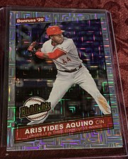 Aristides Aquino 2020 Donruss Highlights Vector SP Variation #H-8 Cincinnati Red