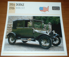 1915 Dodge Model 30-35 Info Spec Sheet Photo 1914-1916 212 14 15 16