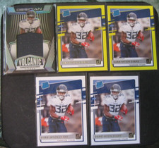 DARRYNTON EVANS 5-CARD LOT Obsidian VOLCANIC MATERIALS/Donruss RR TITANS RCs