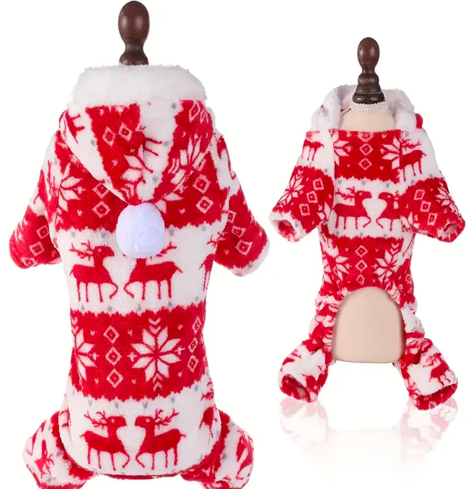 Dog Pet Ugly Christmas Sweater For SMALL dogs Cute and extra Warm Jumpsuit Gift. - Image 3 of 4