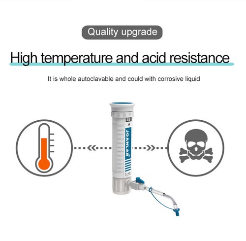 Digital Bottletop Dispenser Organic Chemical Compatible Bottle Dispenser 1-60ml - Picture 6 of 8