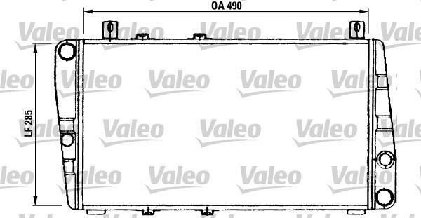 Radiateur de refroidissement moteur VALEO 730375 neuf pour Skoda Felicia et Favorit