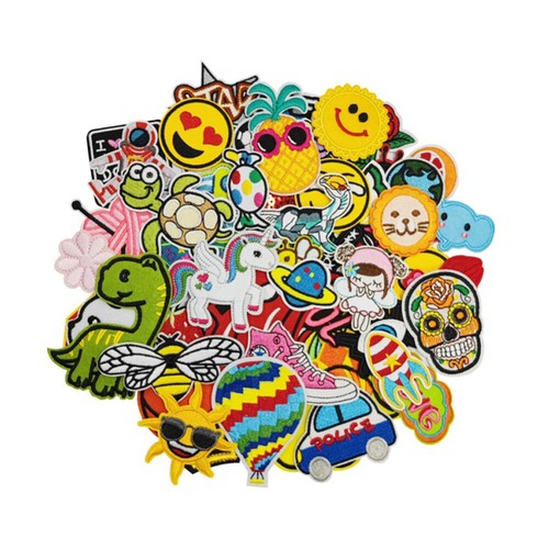 32/60x Iron On Patches Cartoon No Sewing Embroidered Patches Clothes Jeans DIY - Picture 12 of 14