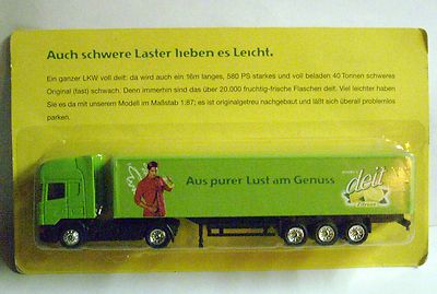 Werbetruck Brauereitruck mit OVP  - deit - Scania Zugmasch. mit Auflieger