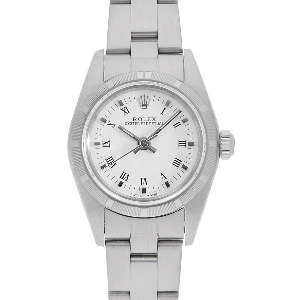 Rolex — ROLEX Oyster perpetual 76030 white center rome A Number second hand Women