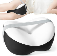 Knee Pillow for Side Sleepers, Memory Foam Leg Pillow for Spine Alignment, Sciat