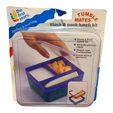 Sealed NOS Vintage 1994 The First Years Tumble Mates Stack And Pack Lunch Kit