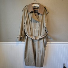 Burberry Kensington Trench Coat 46R Long Iconic 90s Vintage