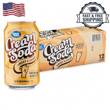 Great Value Cream Soda Pop, 12 fl oz, 12 Pack Cans