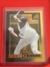 1998 Pinnacle Zenith Z Gold 62/100 Tony Gwynn #7 HOF
