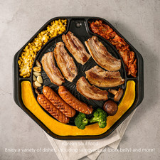 Una griglia ottagonale con un nuovo livello di sapore di carne Samgyeopsal gr...