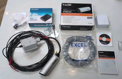Vorkonfiguriertes VIVOTEK IP8332 CCTV-Setup mit PoE-Injektor & 20m 5e Kabel 