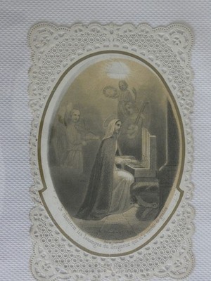 Ancienne Image Pieuse Canivet Dentelle Sainte Anastasie Par Vaurs