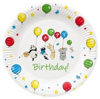 PAW Pappteller Balloons Ø 23 Cm 8 StüCk Bunt Papier Einwegteller Party