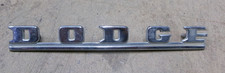 1946 1948 Vintage Dodge Script Trunk Emblem Original Patina Mopar Coupe Sedan