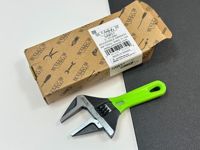 VIM 5'' Green Stubby Wide Mouth Opening Adjustable Wrench, Opens to 1-1/8'' #SAW51
