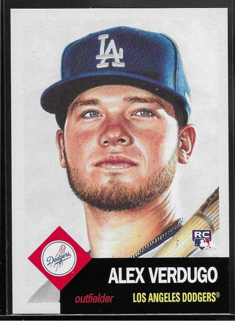 2018 TOPPS LIVING SET # 104 ALEX VERDUGO RC Rookie Los Angeles Dodgers 3911 PR b